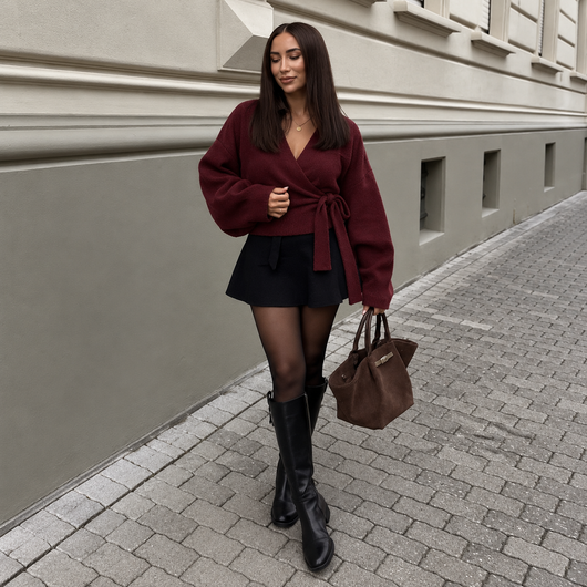 Cartova Elara Wrap Sweater